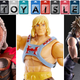Thor: Ragnarok's Odin, He-Man, and Final Fantasy VII Remake's Cloud Strife appear in action figure form.